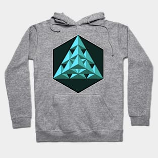 Blue Triangles 3 Hoodie